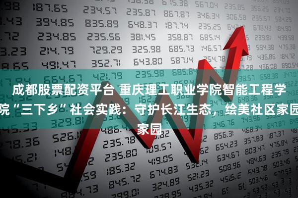 成都股票配资平台 重庆理工职业学院智能工程学院“三下乡”社会实践：守护长江生态，绘美社区家园